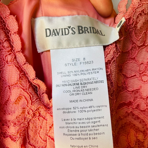 David’s Bridal NWT Parfait Lace Dress - Picture 4 of 6